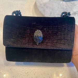 Authentic black croc Kurt Geiger crossbody